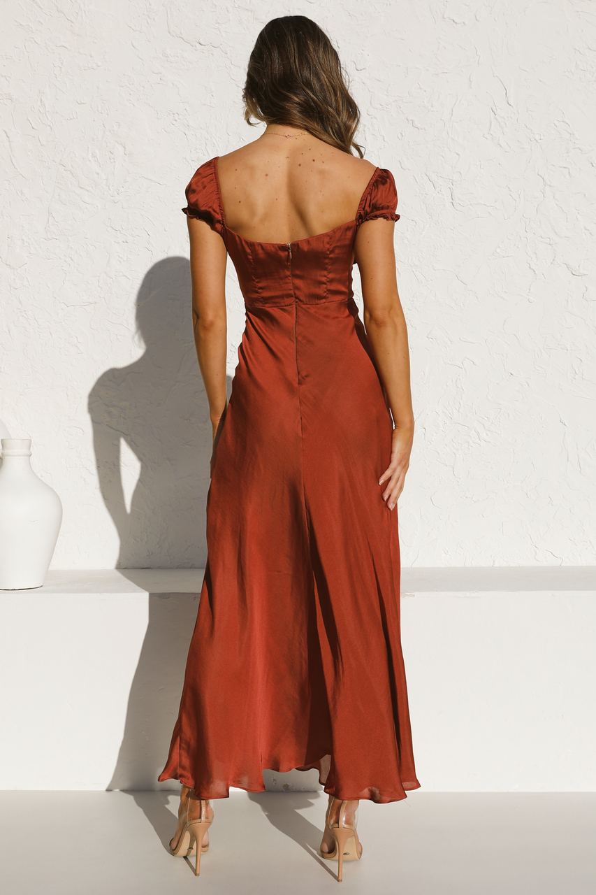 Anthea Midi Dress TERRACOTTA