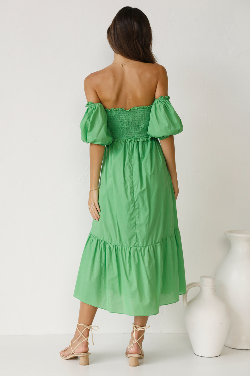 Casey Midi Dress GREEN