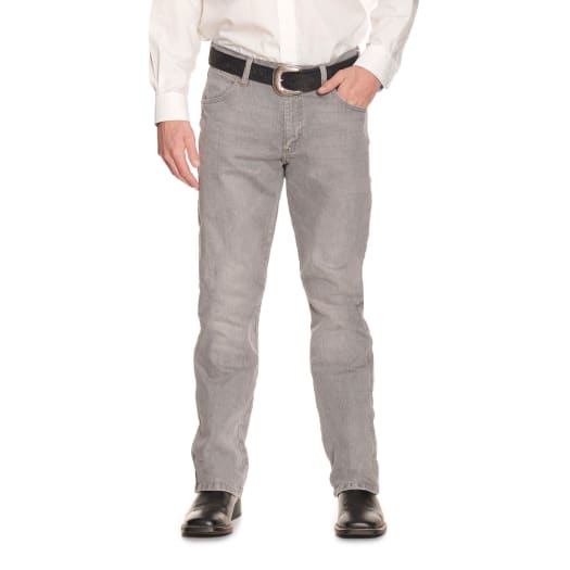 Wrangler Retro Men's Granite Grey Slim Boot Cut Jeans