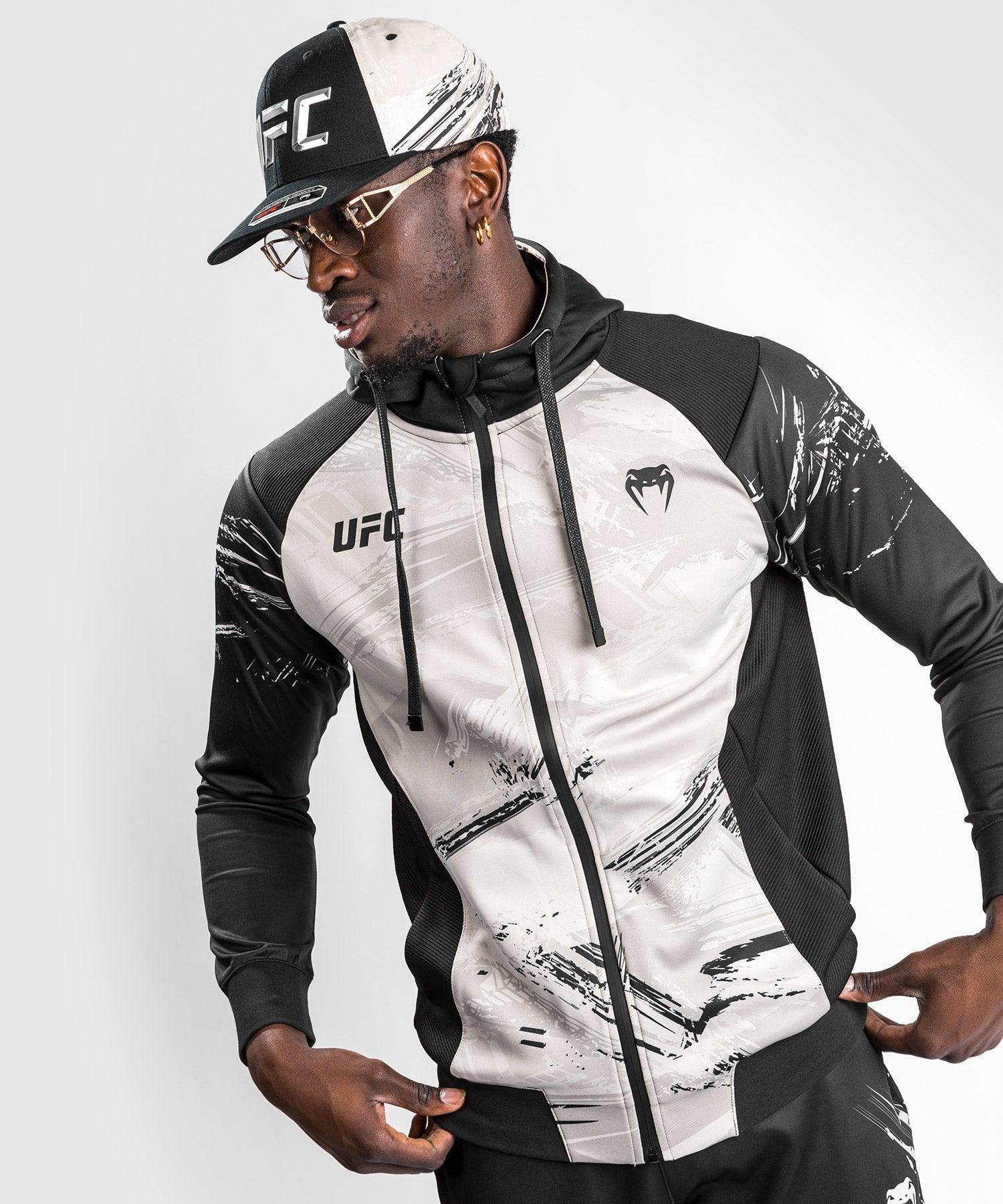 UFC Authentic Fight Week Men's 2.0 Zipped Hoodie - Sand