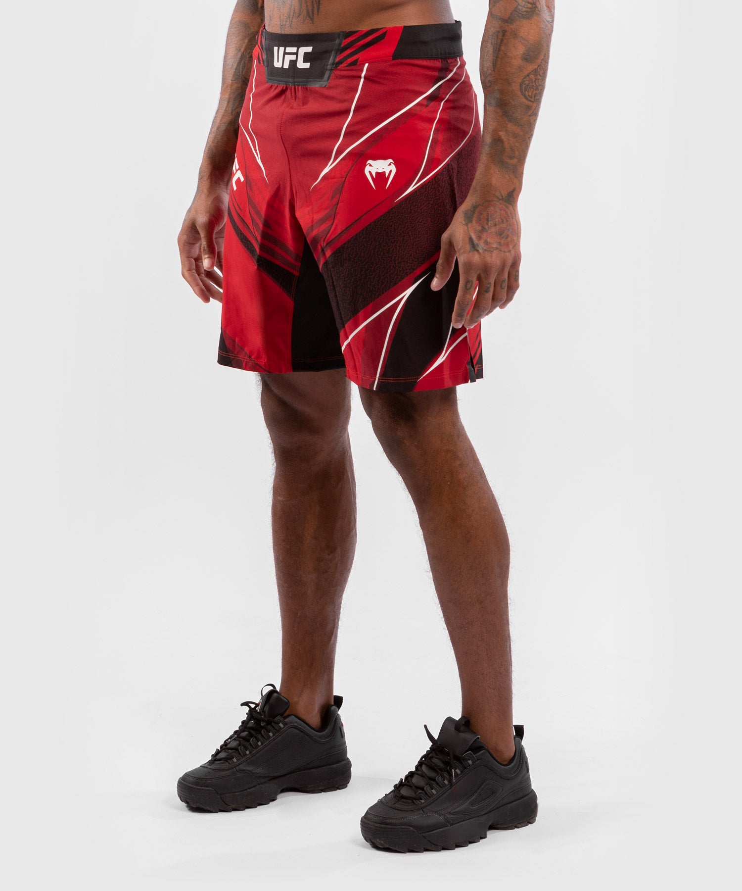 UFC Authentic Fight Night Men's Shorts - Long Fit - Red