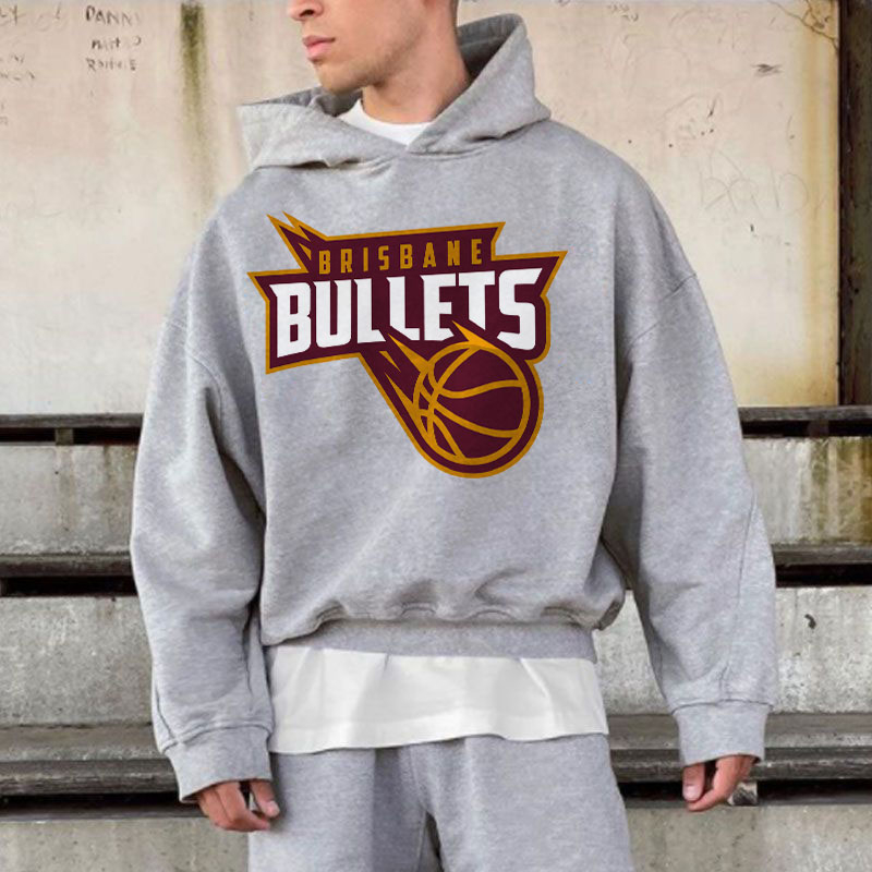 Men's Logo Print Gray Sweatshirt