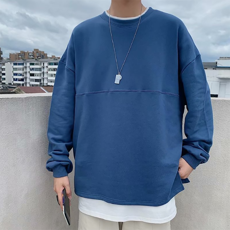 Round neck loose all-match sweatshirt