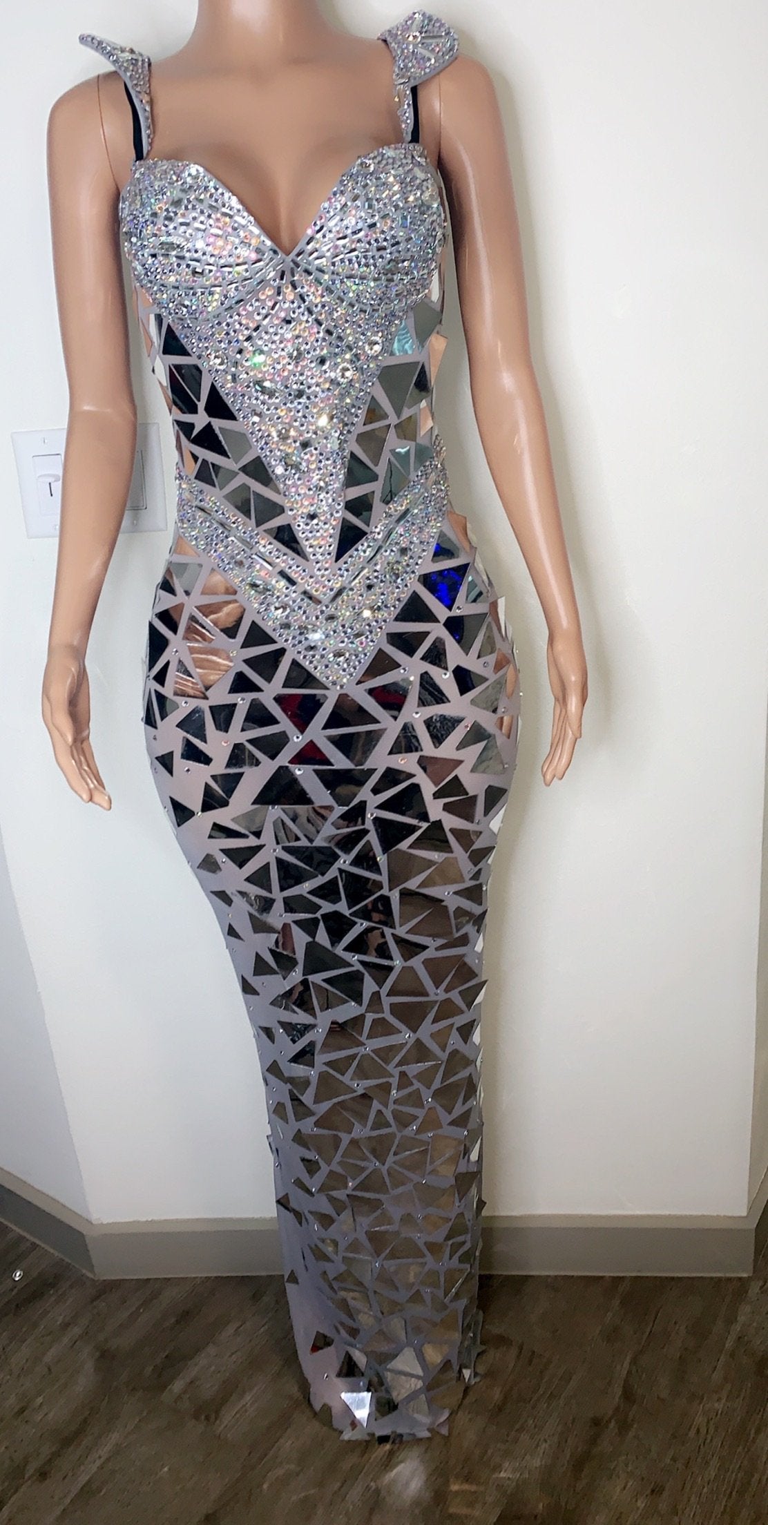 Nefertiti dress Silver Short