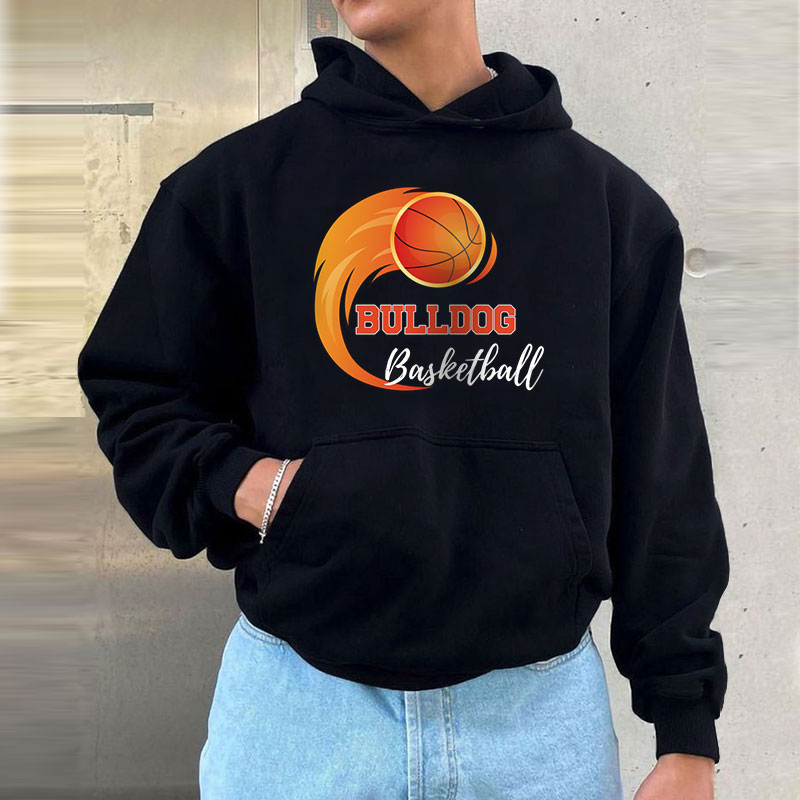 Men's Logo Printed Black Sweatshirt